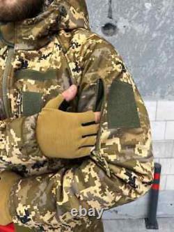 Veste tactique parka à capuche pour hommes de l'armée ukrainienne combat militaire ZSU.