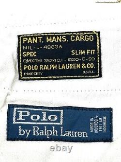 Vtg Polo Ralph Lauren 1967 Pantalons Cargo Tactiques de Combat Militaires Surplus 38X32