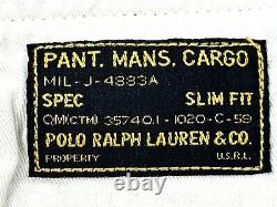 Vtg Polo Ralph Lauren 1967 Pantalons Cargo Tactiques de Combat Militaires Surplus 38X32